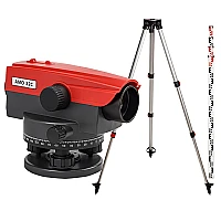 Комплект оптический нивелир AMO 32C + штатив RGK S2-N + рейка AMO S4