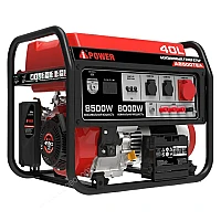Бензиновый генератор A-iPower A8500TEA в супертихом зимнем кожухе 1400SS RAL 7024 + блок автозапуска A-iPower 230В/400В 100А 8 ПИН