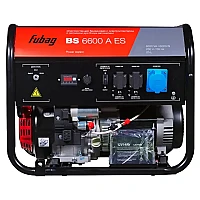 Бензиновый генератор FUBAG BS 6600 A ES в тихом зимнем кожухе 1200 RAL 7024